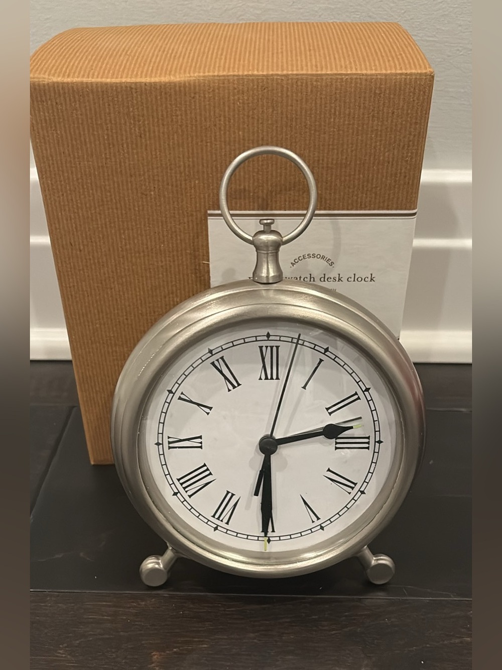 Brand new Pottery Barn Pocketwatch Desk Clock